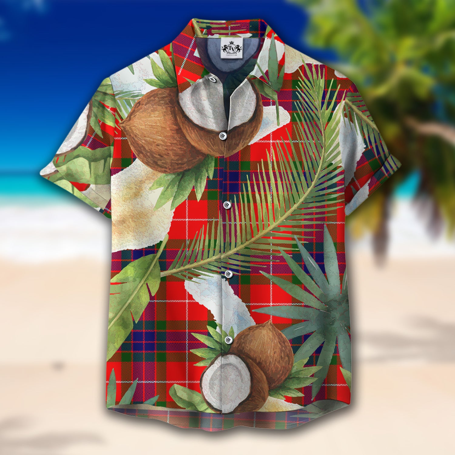 Abernethy Hawaiian Shirt Hibiscus - Tropical Garden Shirt - ac01