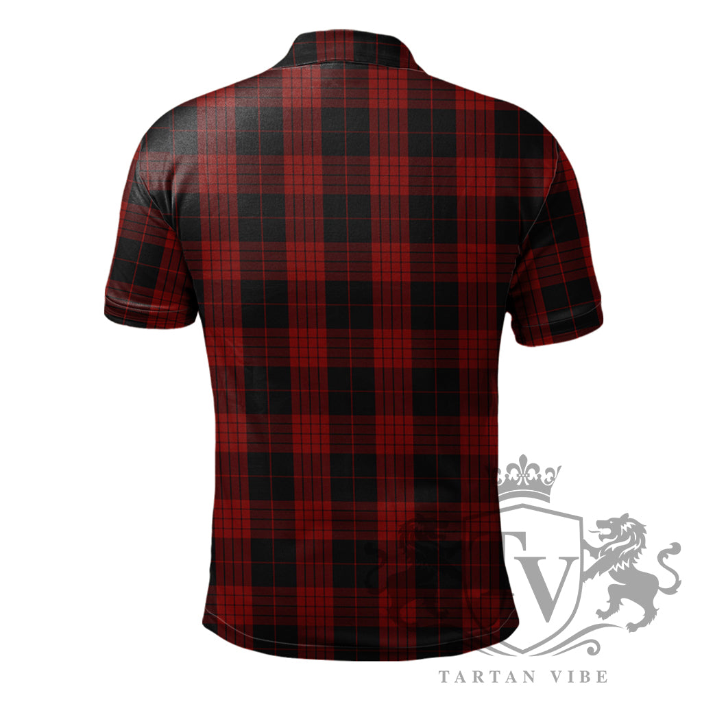Cameron Black and Red Crest Polo Shirt K23