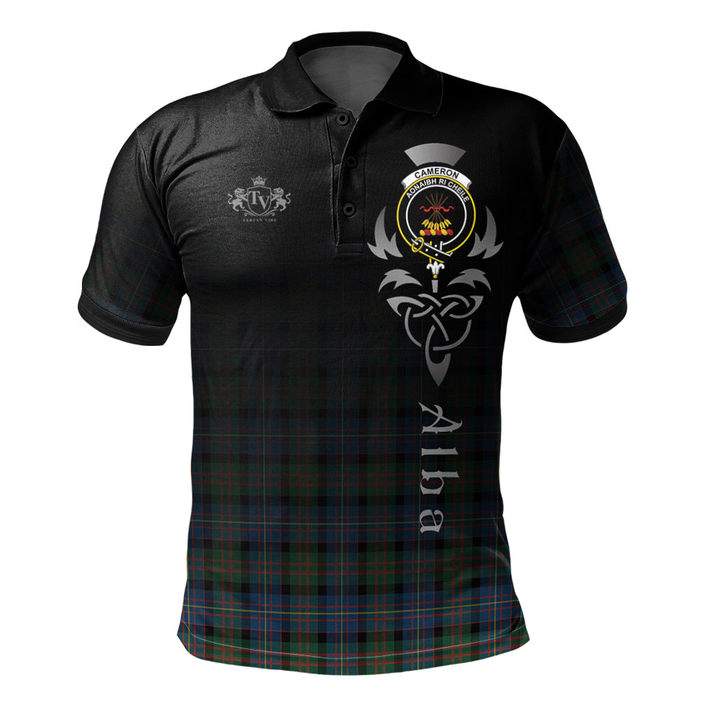 Tartan Vibe Cameron of Erracht Ancient Crest Alba Celtic Polo Shirt