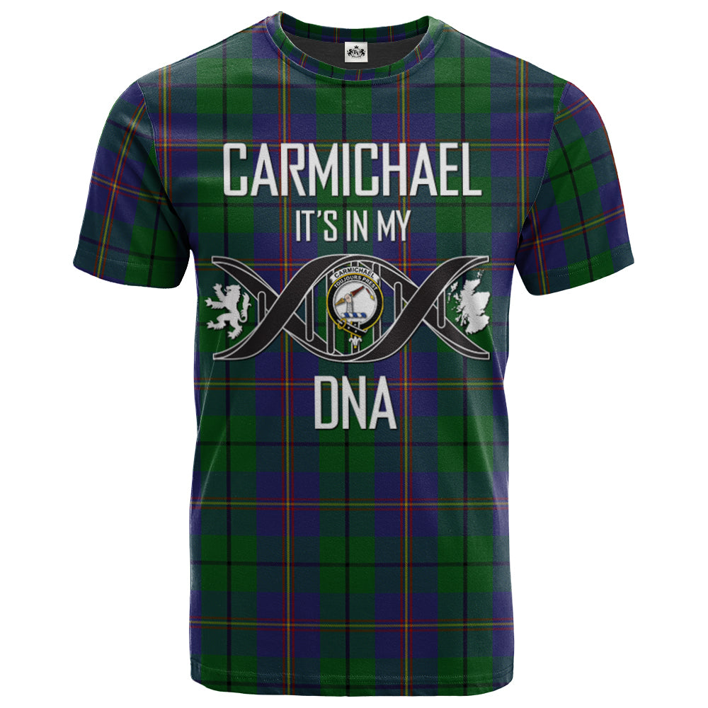 Carmichael Clan DNA In Me Tartan Crest T-Shirt