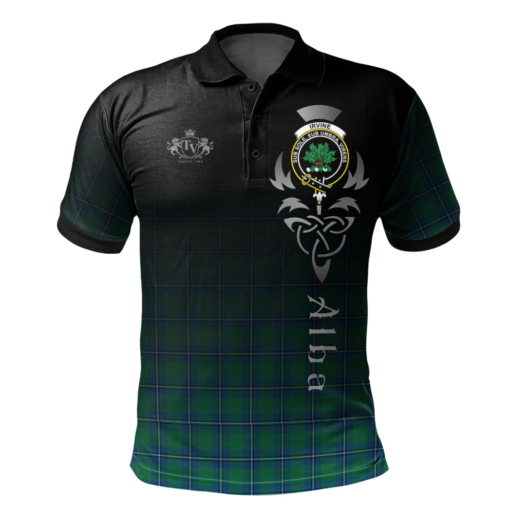 Tartan Vibe Irvine Ancient Crest Alba Celtic Polo Shirt