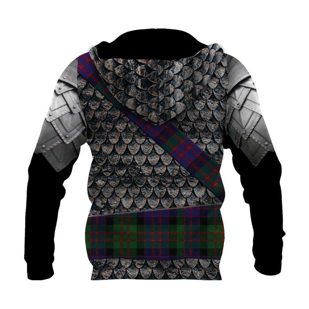 Tartan Vibe MacDonald Knitted Hoodie Warrior Style - Ac