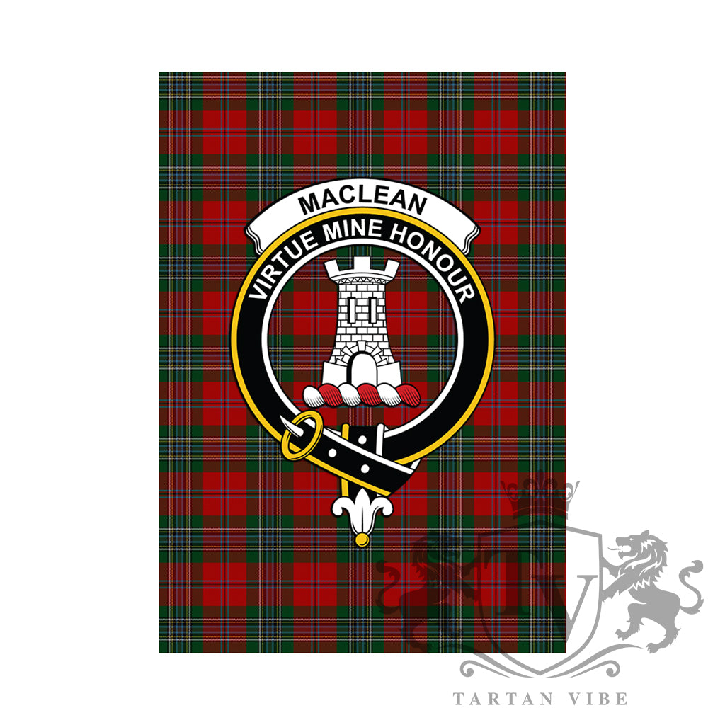 Tartan Vibe MacLean Crest Garden Flag