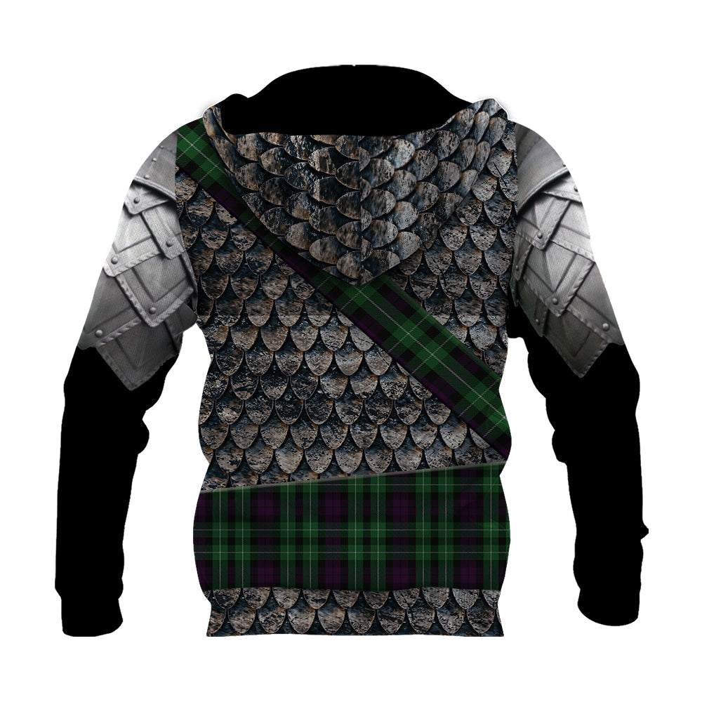 Tartan Vibe Wilson 02 Knitted Hoodie Warrior Style - Ac