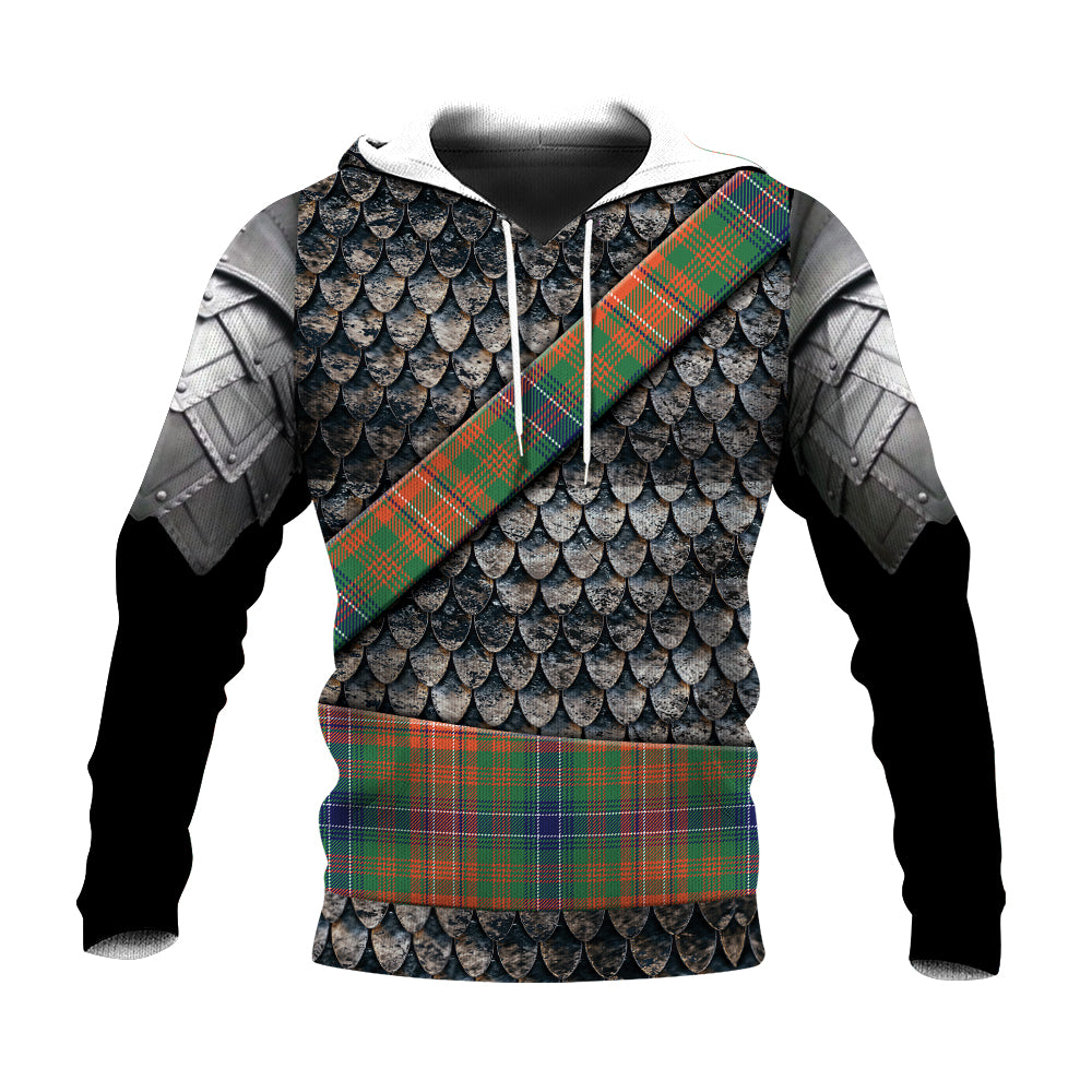 Tartan Vibe Wilson Ancient Knitted Hoodie Warrior Style - Ac