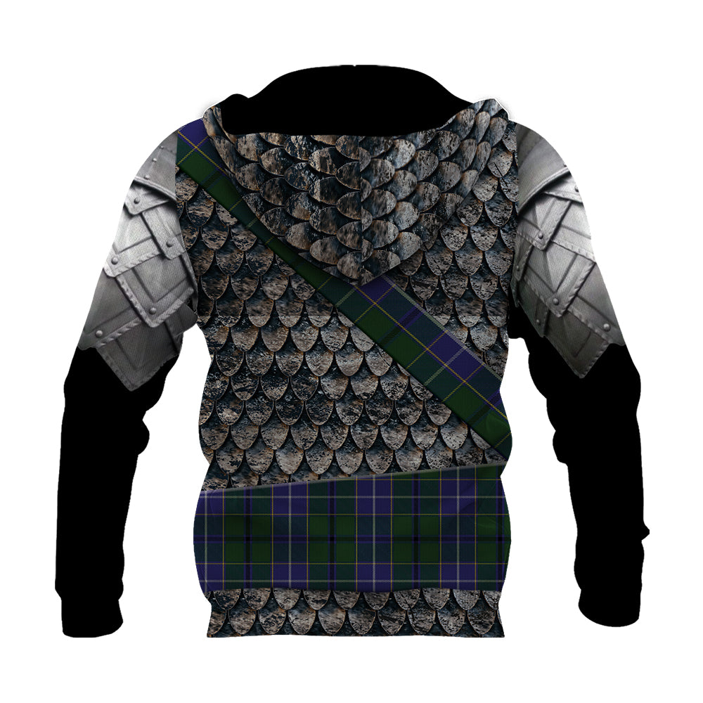 Tartan Vibe Wishart Hunting Knitted Hoodie Warrior Style - Ac