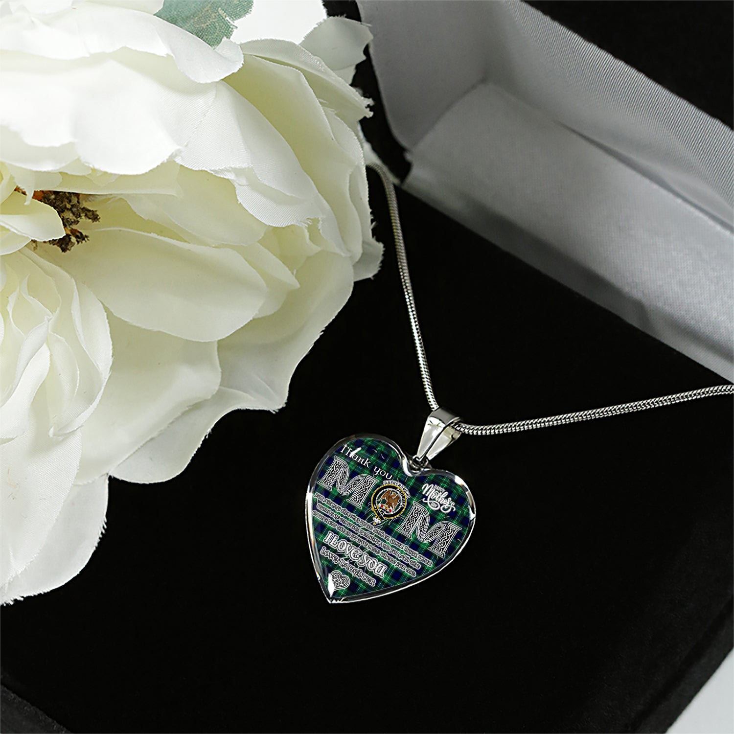 Mother's Day Heart Necklace - Celtic Style