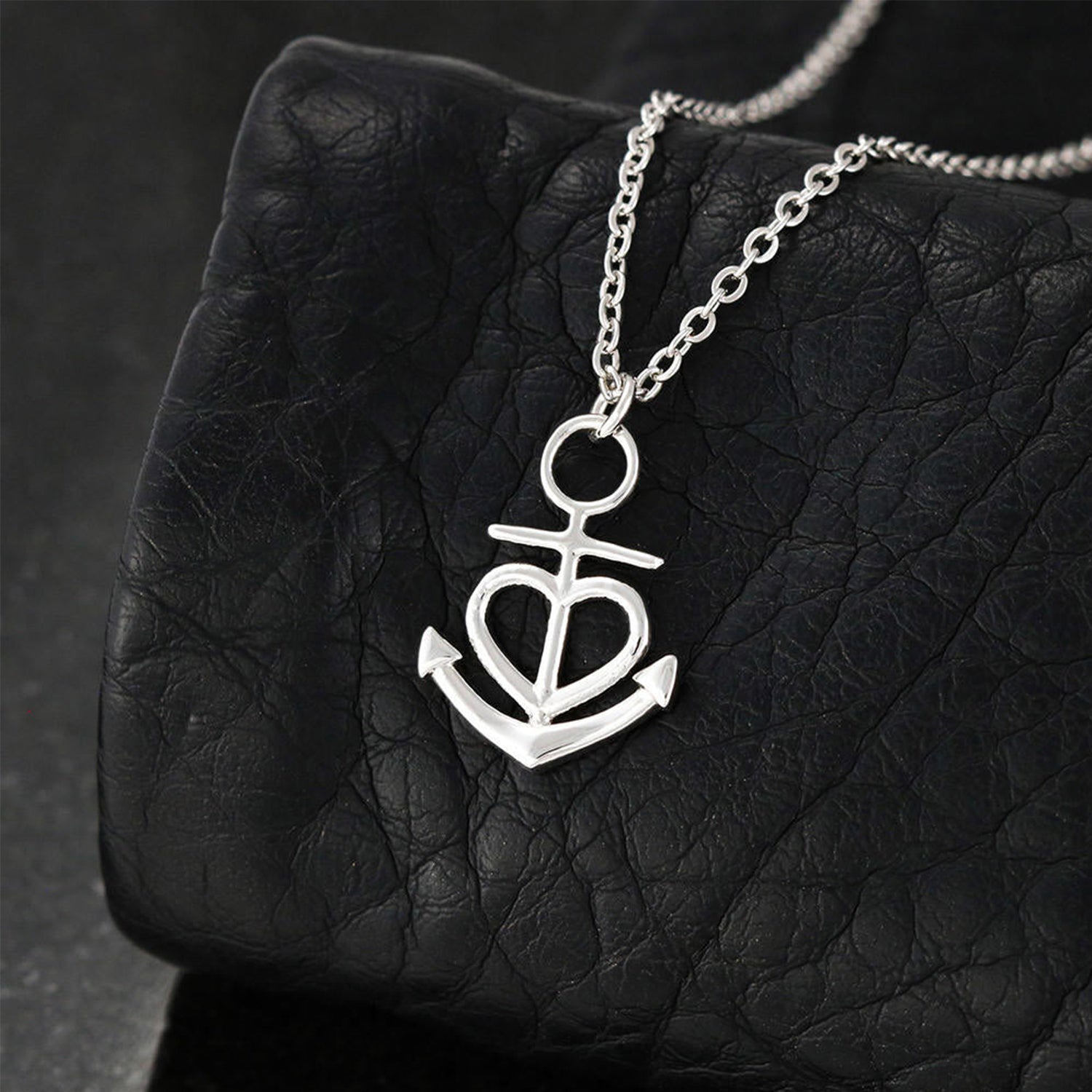 To My Mom Anchor Necklace