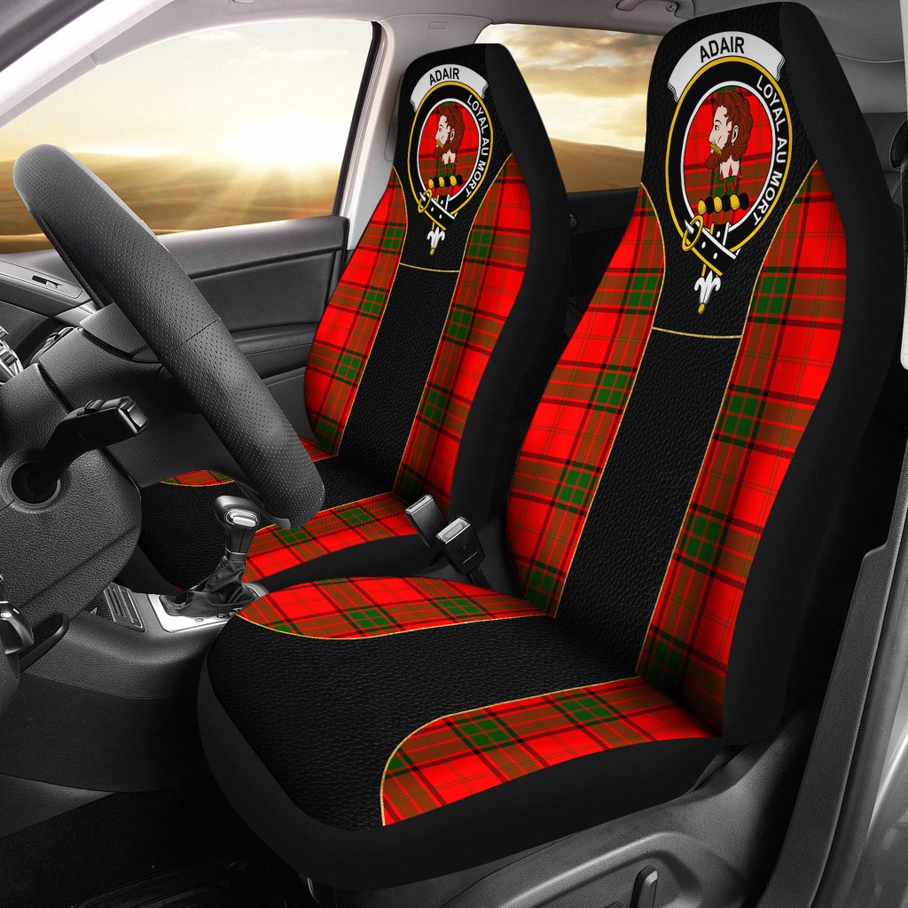 Adair Tartan Car Seat Cover Clan Badge - Special Version