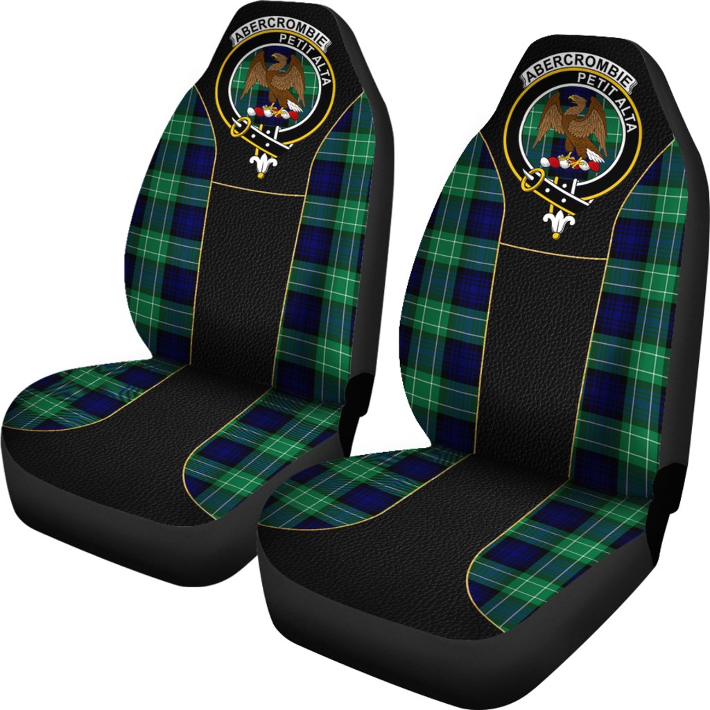 Abercrombie Tartan Car Seat Cover Clan Badge - Special Version