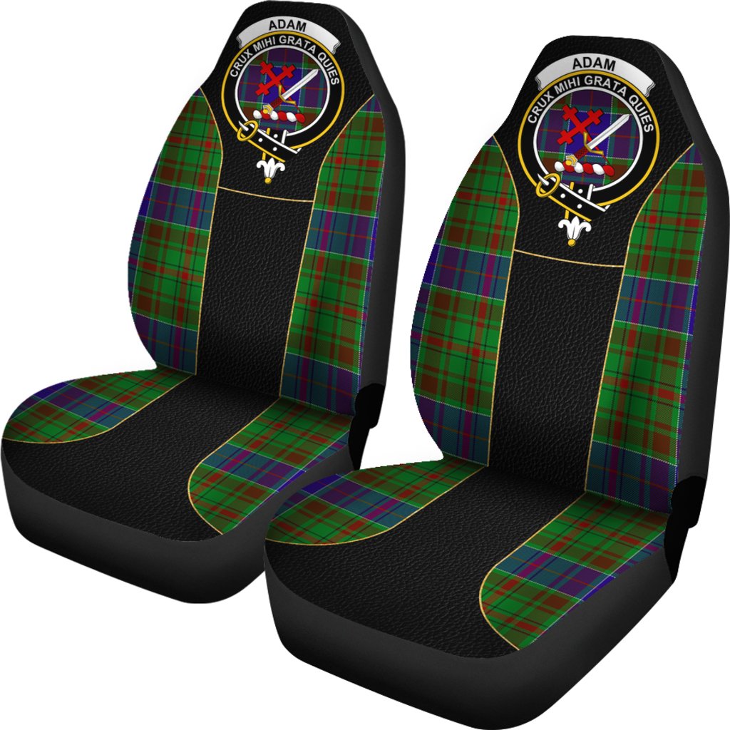 Adam Tartan Car Seat Cover Clan Badge - Special Version