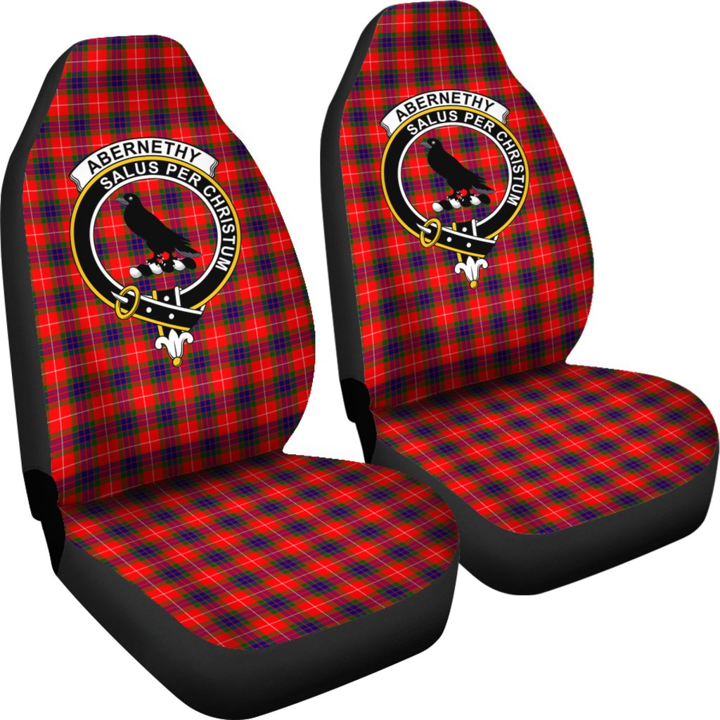 Abernethy Tartan Car Seat Covers Clan Badge