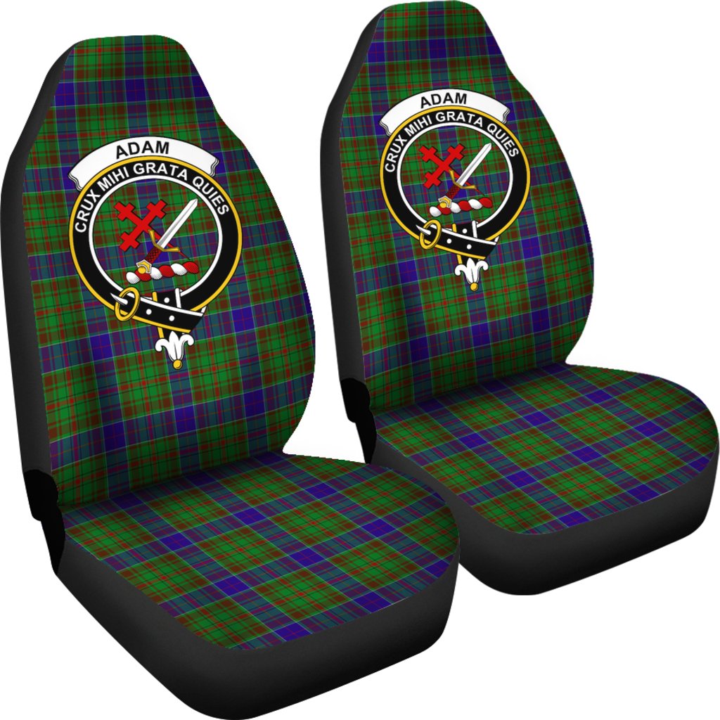 Adam Tartan Car Seat Covers - Clan Badge