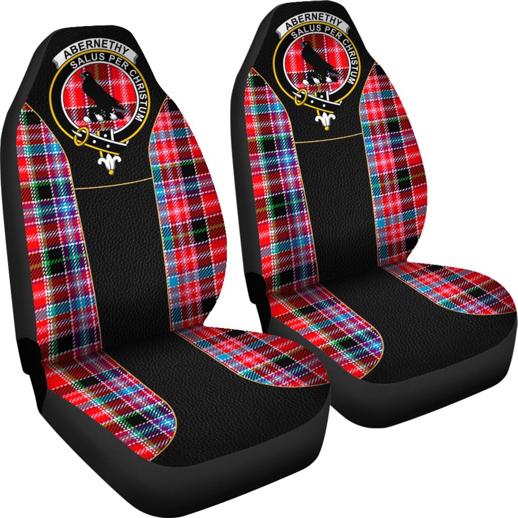 Abernethy Tartan Car Seat Cover Clan Badge - Special Version