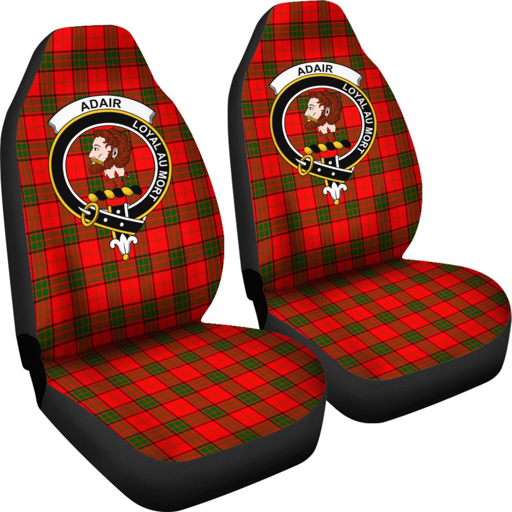 Adair Tartan Car Seat Covers Clan Badge
